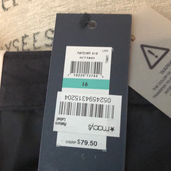 NWT Tommy Hilfiger navy blue skirt size 16 - Picture 4 of 5